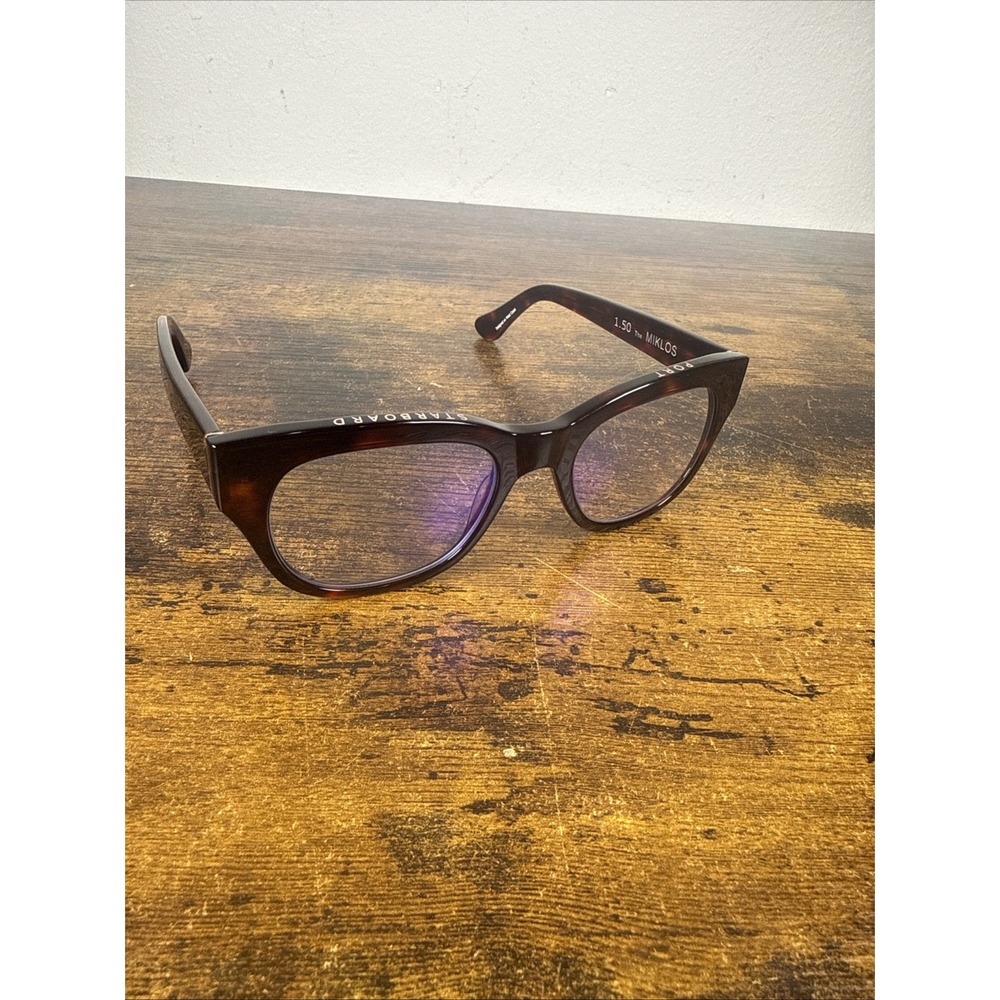 Caddis Miklos 1.50 Brown Tortoise Blue Light Reading Glasses 52โ20โ145 EUC